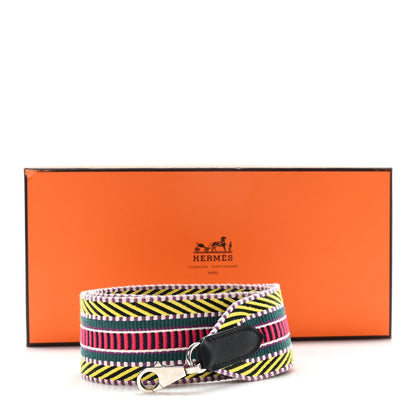 Hermes Toile Swift 50mm Sangle Cavale Shoulder Strap Multicolor Black 4 of 4