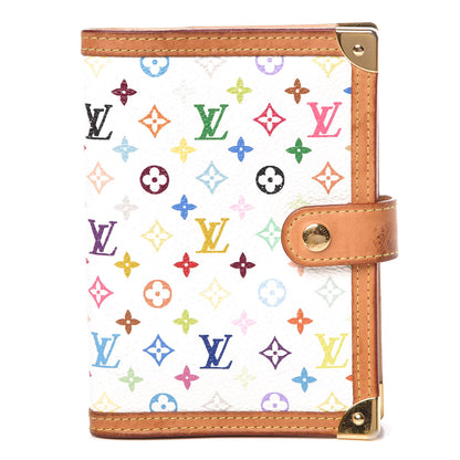 Louis Vuitton Monogram Multicolor Small Ring Agenda Cover White 1 of 11