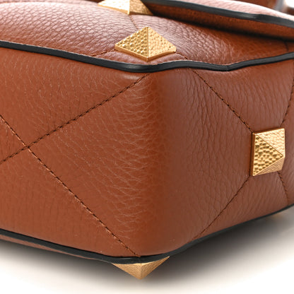 Valentino Garavani Grained Calfskin Medium Roman Stud Shoulder Bag Selleria 6 of 10