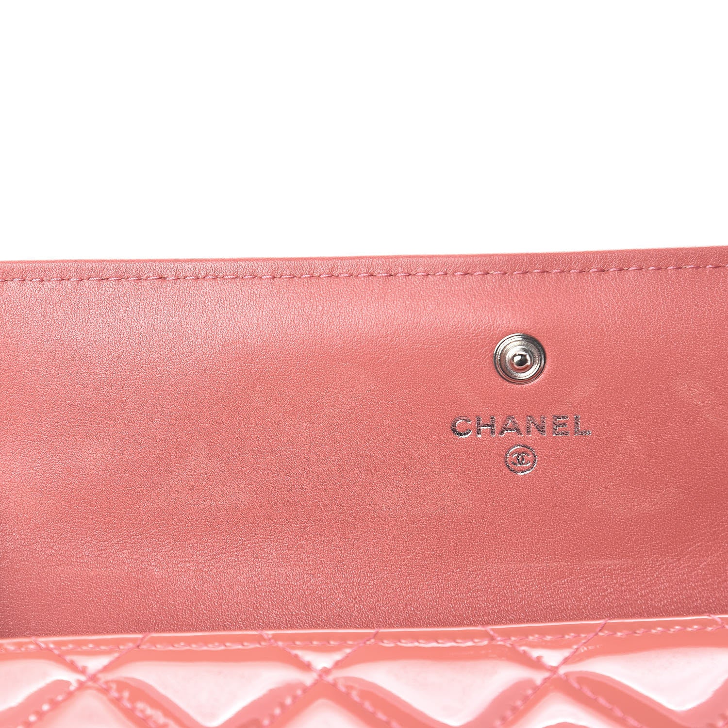 Chanel Patent Quilted Brilliant Large Flap Wallet Pink 9 of 10