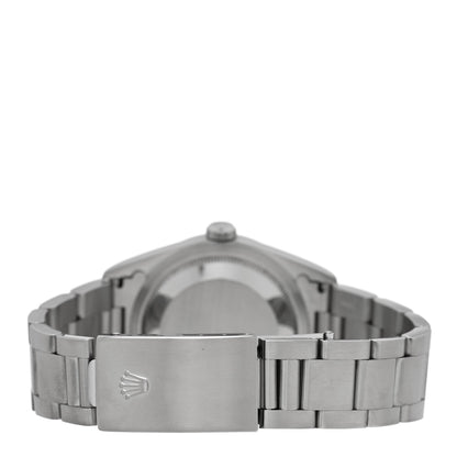 Rolex Stainless Steel 18K White Gold 36mm Oyster Perpetual Datejust Watch Silver Roman 16234 3 of 5