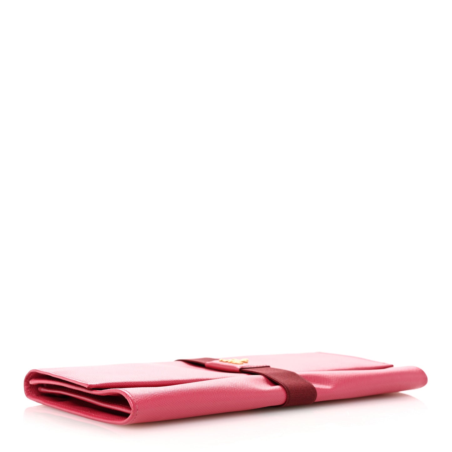Saffiano Metal Flap Clutch Peonia