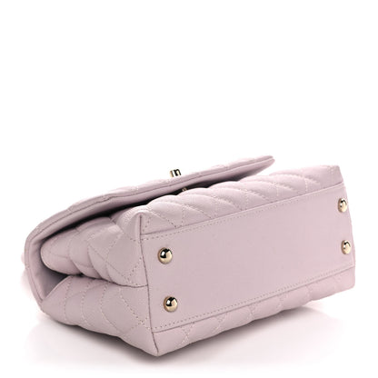 Chanel Caviar Quilted Mini Coco Handle Flap Lilas Lilac 4 of 13