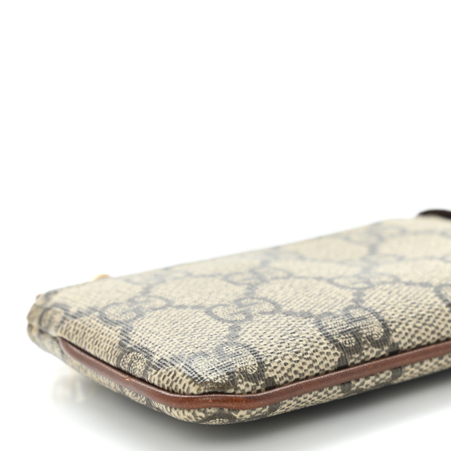Gucci GG Supreme Monogram Key Case Beige Ebony Cuir 8 of 10