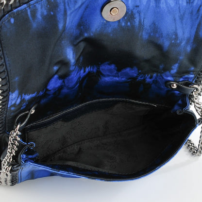 Stella McCartney Tie Dyed Satin Falabella Crossbody Bag Cerulean 6 of 10