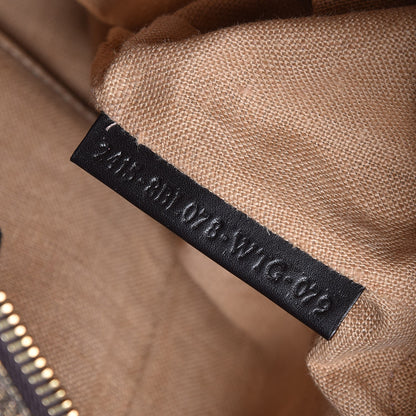 Fendi Zucca Goatskin Spy Bowler Tobacco Bronzo 6 of 7