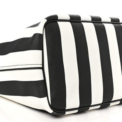 Givenchy Coated Canvas Striped Large Antigona Tote Black White 10 of 12