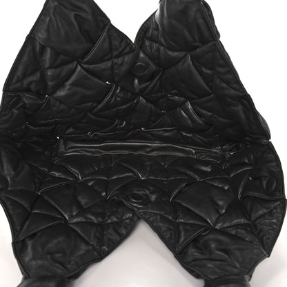 Bottega Veneta Nappa Intrecciato Maxi Padded Lock Large Shoulder Bag Black 5 of 8