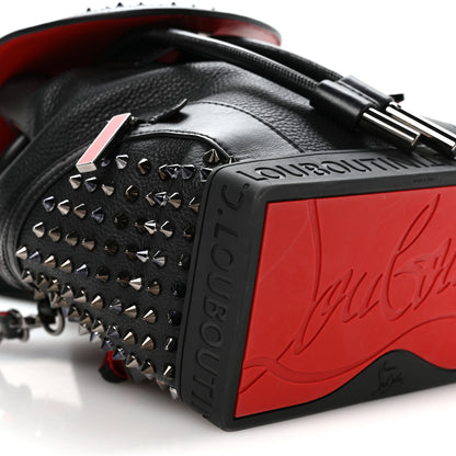 Christian Louboutin Calfskin Spiked Small Explorafunk Backpack Black 9 of 10