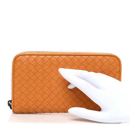 Bottega Veneta Nappa Intrecciato Zip Around Wallet Topaz 2 of 8
