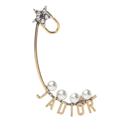 Christian Dior Pearl Crystal J'Adior Earring Gold 1 of 2