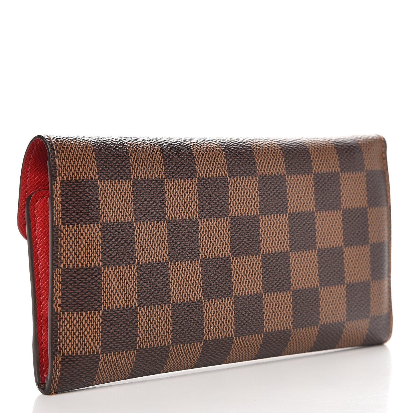 Damier Ebene Josephine Wallet Red