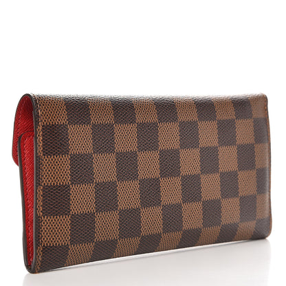Louis Vuitton Damier Ebene Josephine Wallet Red 3 of 7