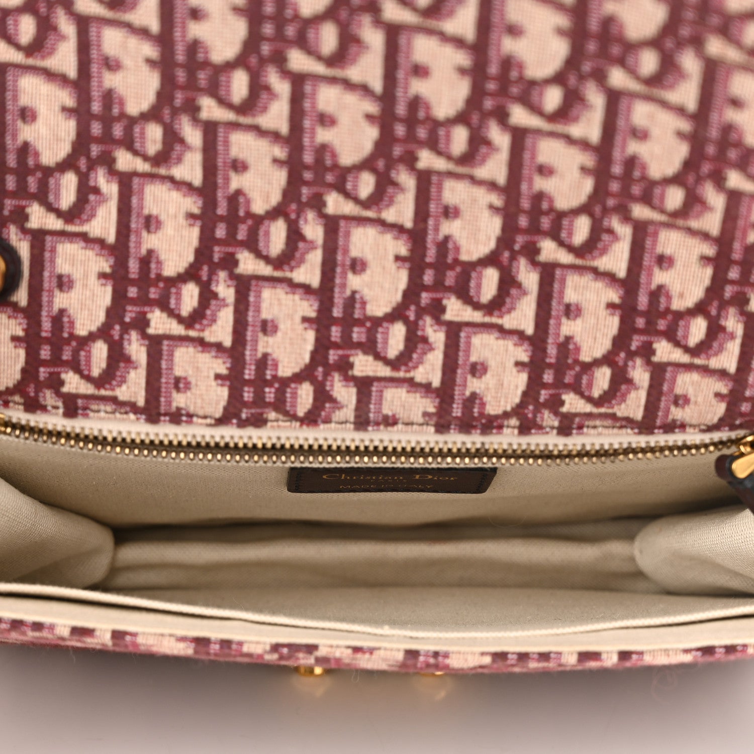 Christian Dior Oblique DiorAddict Flap Bag Burgundy 5 of 10