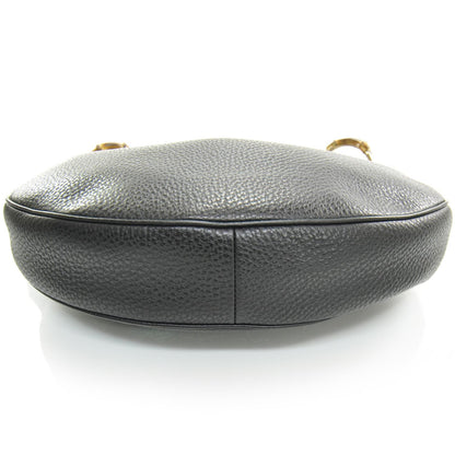 Gucci Leather Bamboo Ring Hobo Black 4 of 9