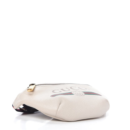 Gucci Grained Calfskin Small Logo Belt Bag White 4 of 10