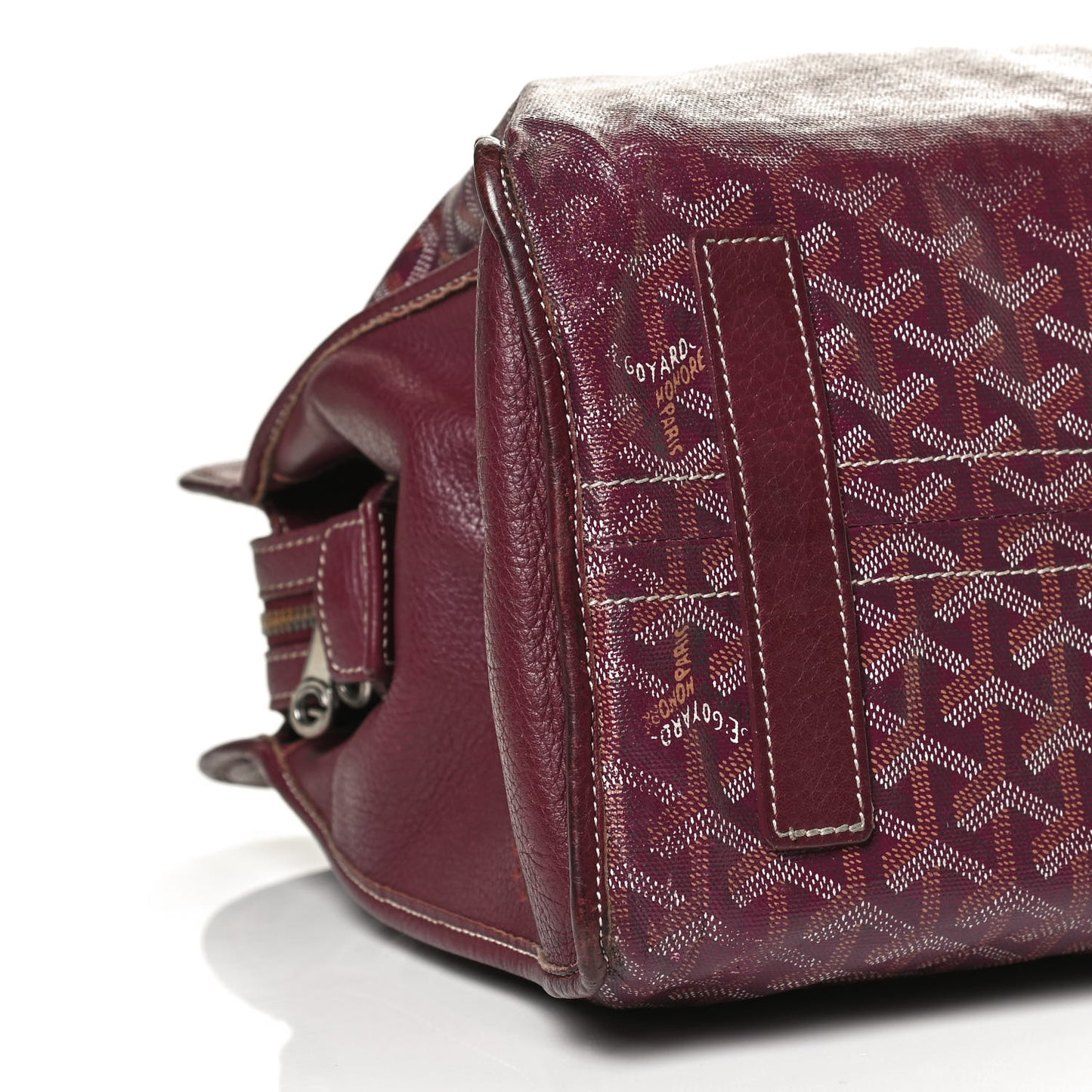 Goyardine Sac Hardy Pet Carrier PM Burgundy