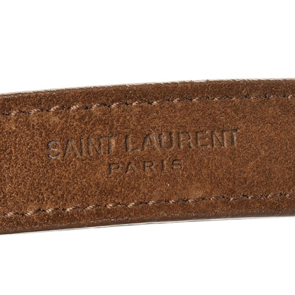 Saint Laurent Suede Fringe Baby Monogram Satchel Light Ocre 5 of 11