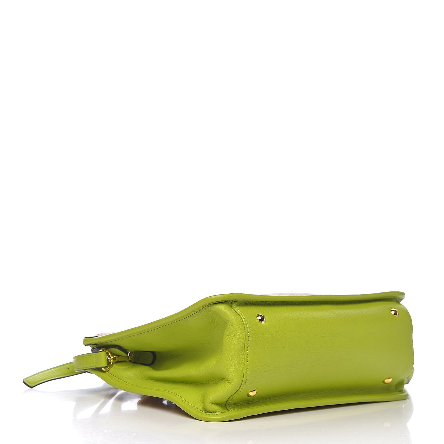 MCM Visetos Double Zip Tote Cognac Green 4 of 10