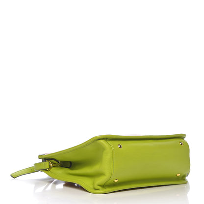MCM Visetos Double Zip Tote Cognac Green 4 of 10