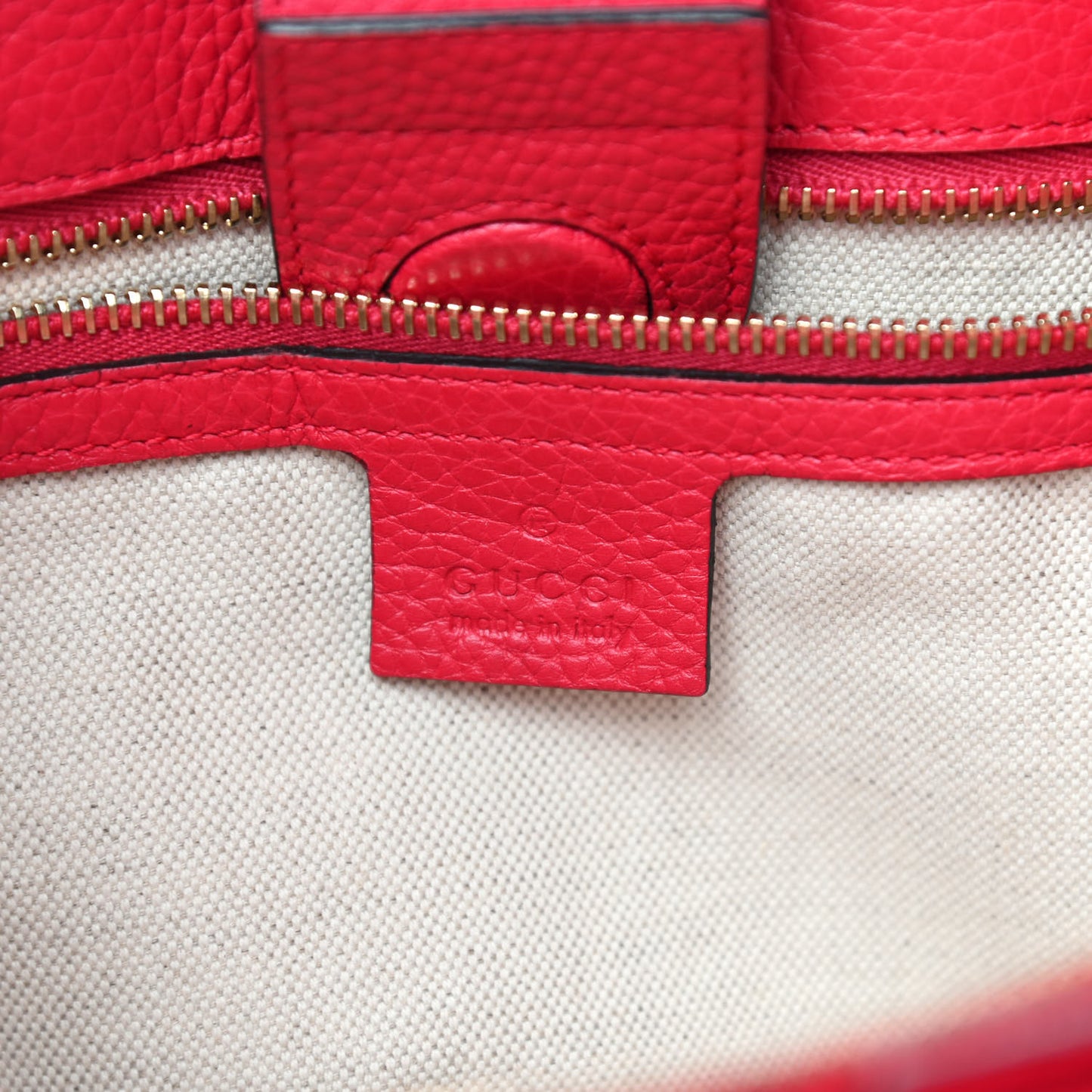 Pebbled Calfskin Bi-Color Medium Bamboo Shopper Tote Fuchsia Orange