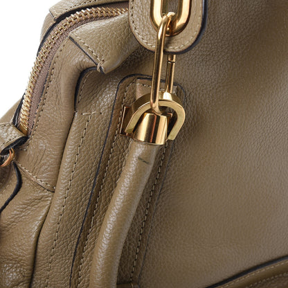 Chloe Calfskin Small Paraty Barbour Khaki 13 of 16