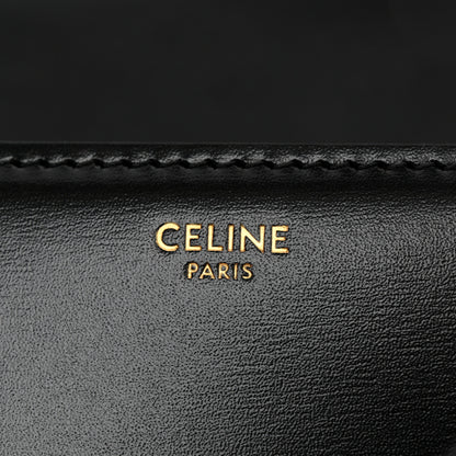 Celine Shiny Calfskin Medium Triomphe Black 7 of 11
