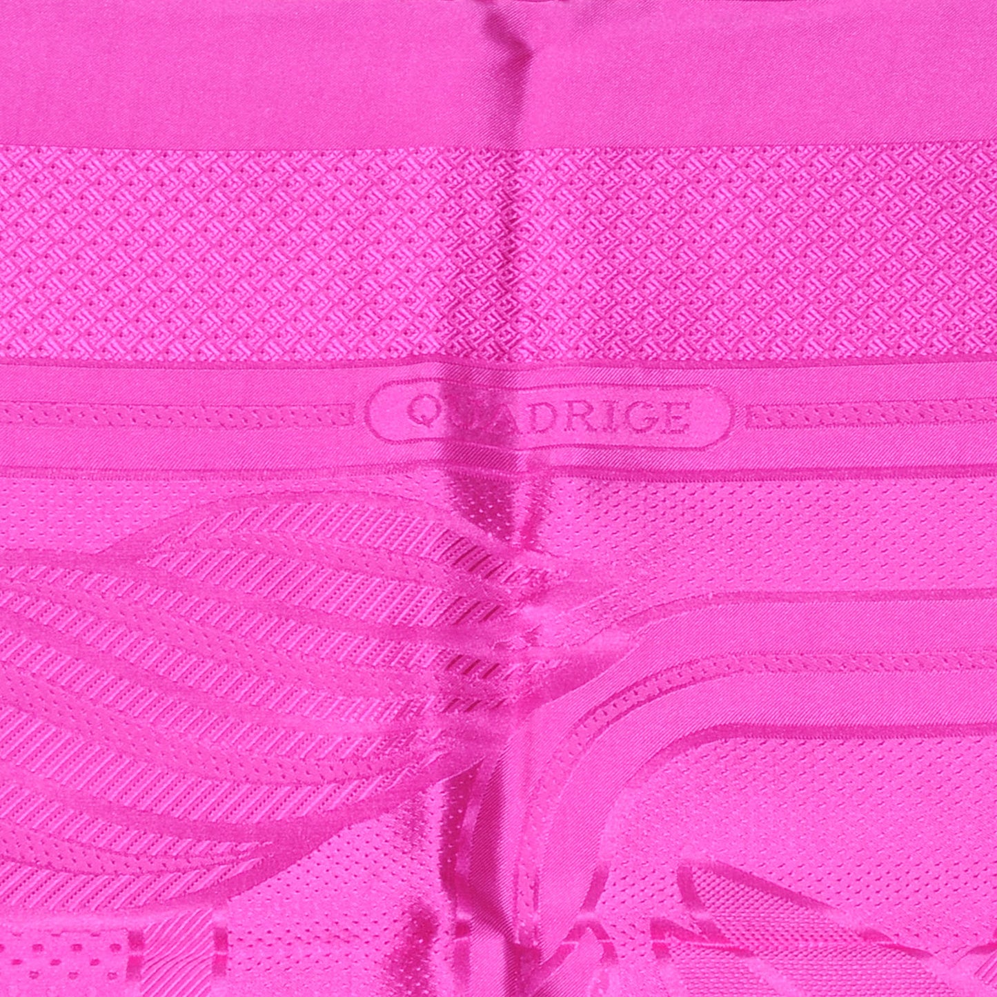 Silk Quadridge Scarf 90 Hot Pink