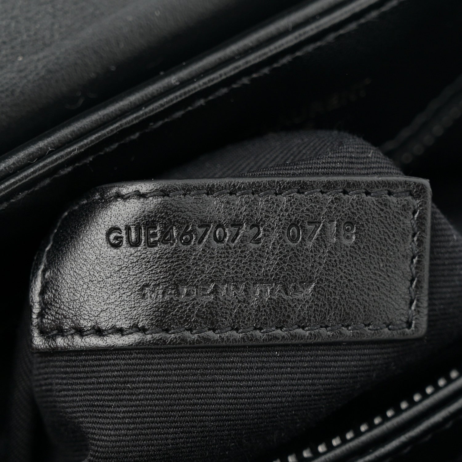 Saint Laurent Calfskin Y Quilted Monogram Monochrome Toy Loulou Crossbody Bag Black 7 of 11