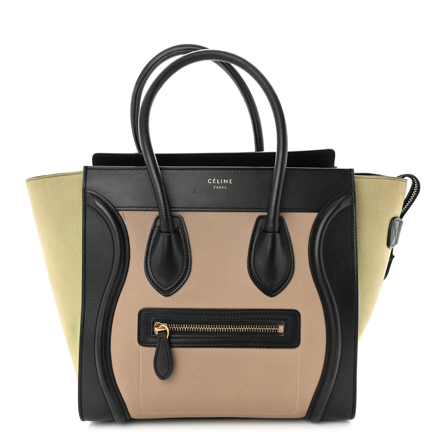 Nubuck Smooth Calfskin Micro Tri-Color Luggage
