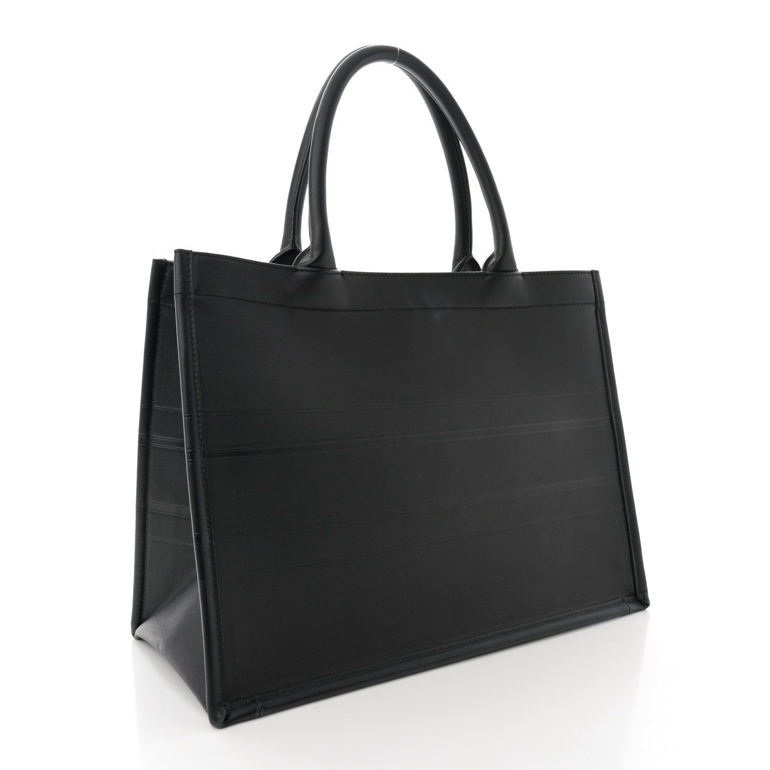 Christian Dior Calfskin Embossed Medium Book Tote Black 3 of 11