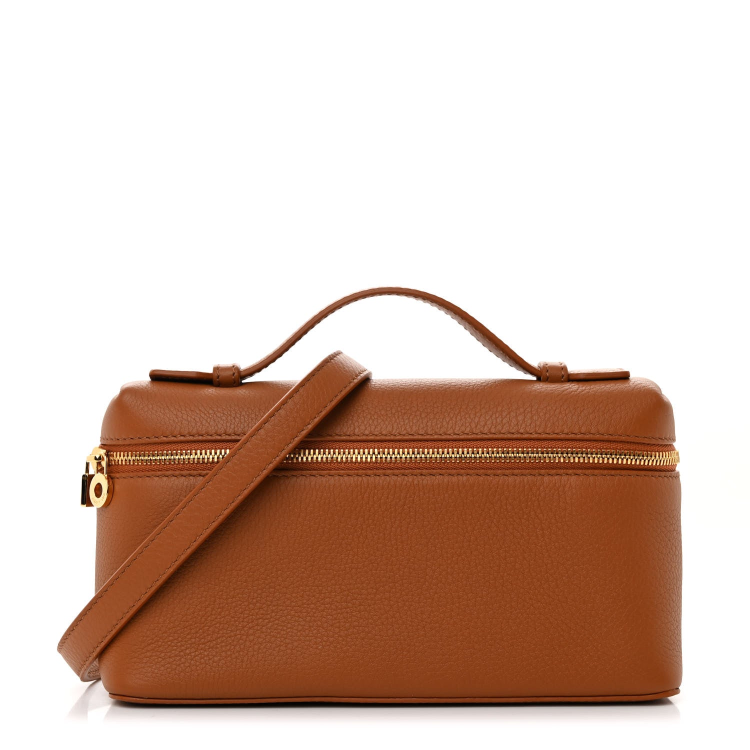 Loro Piana Grained Calfskin L19 Extra Pocket Pouch Warm Tan 1 of 9