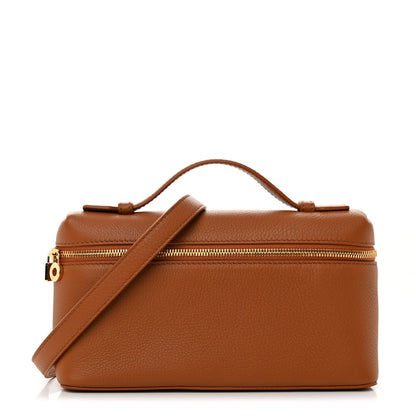 Loro Piana Grained Calfskin L19 Extra Pocket Pouch Warm Tan 1 of 9