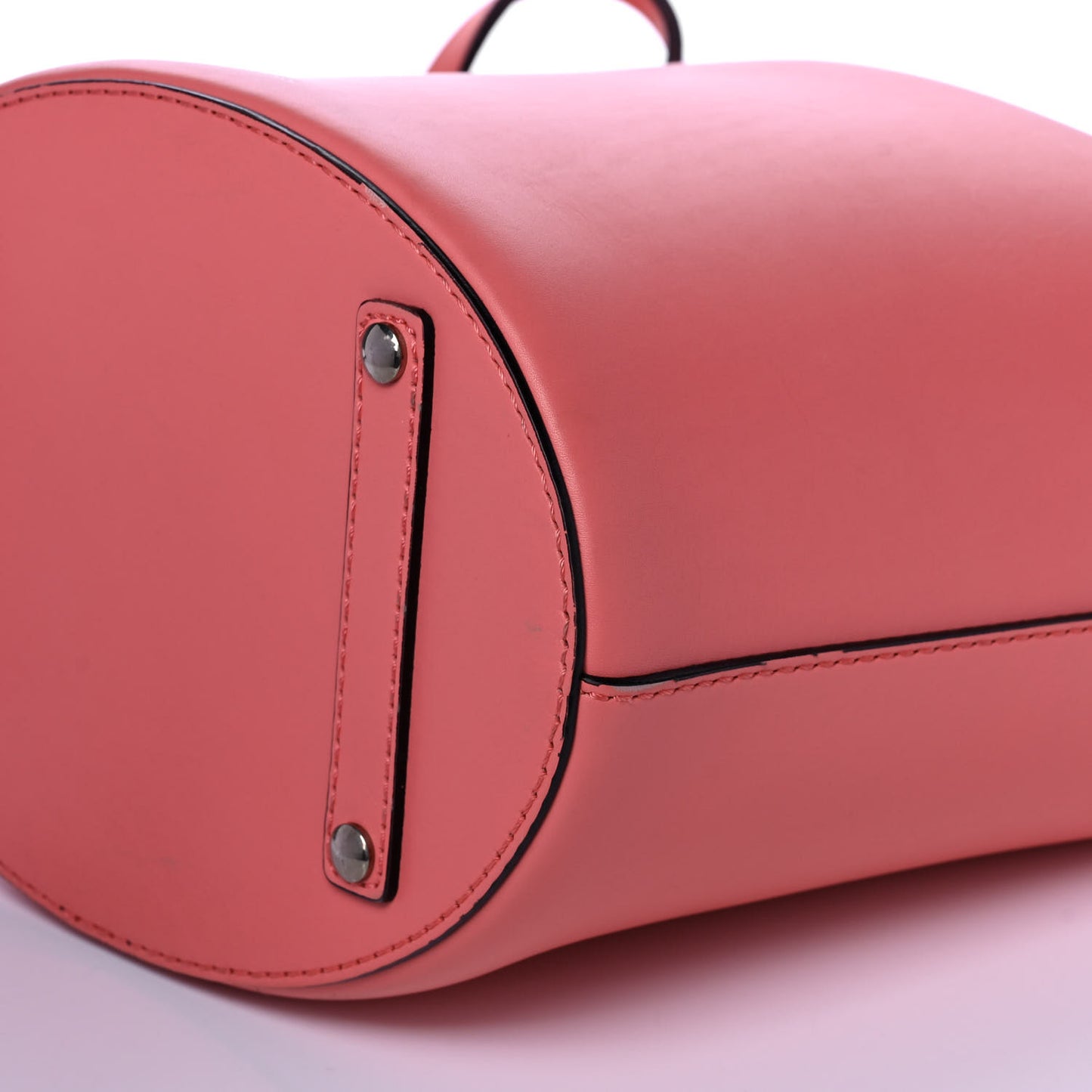 Supple Calfskin Medium Bucket Coral Pink