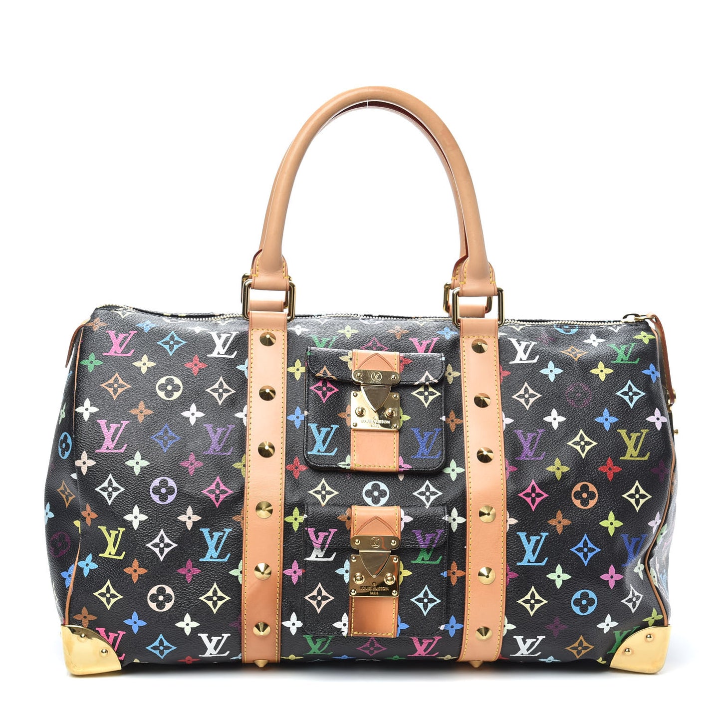 Monogram Multicolor Keepall 45 Black