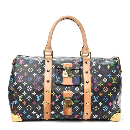 Louis Vuitton Monogram Multicolor Keepall 45 Black 1 of 8