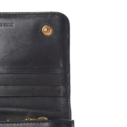 Prada Tessuto Nylon Pietre Jeweled Flap Wallet Black 9 of 12