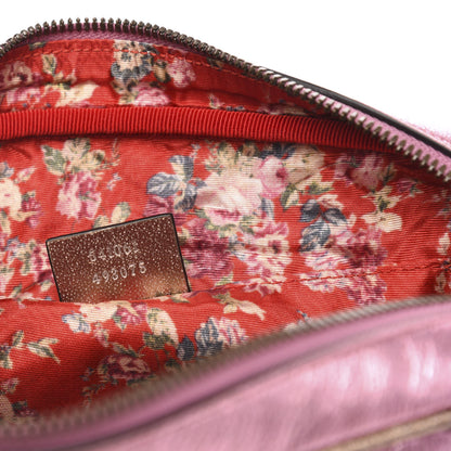 Gucci Laminated Nappa Trapuntata Small Zumi Shoulder Bag Rosa Lago Rame 7 of 9