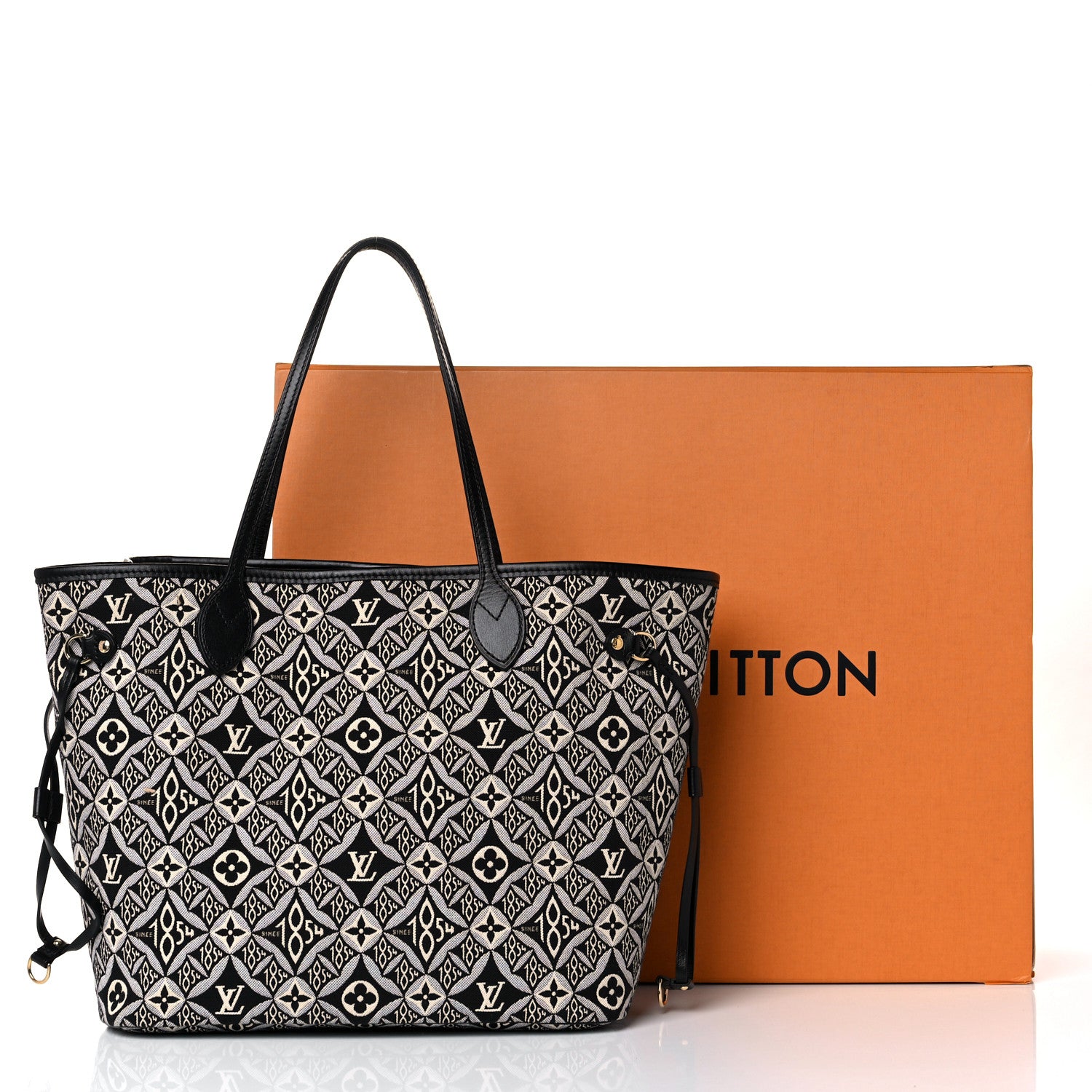 Louis Vuitton Jacquard Since 1854 Neverfull MM Grey 12 of 12