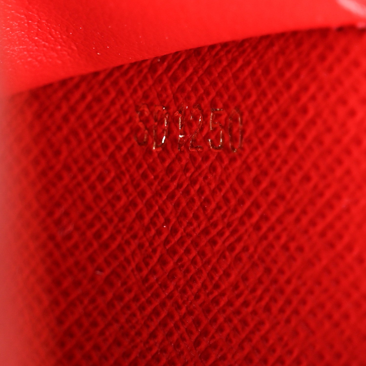 Louis Vuitton Damier Ebene Victorine Wallet Red 7 of 8
