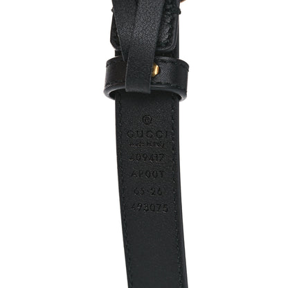 Gucci Calfskin Double G 20mm Belt 65 26 Black 4 of 5