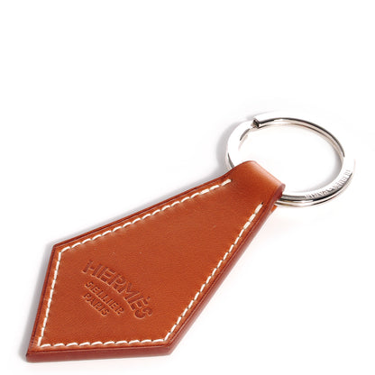 Hermes Fauve Barenia and Palladium Key Ring 1 of 5