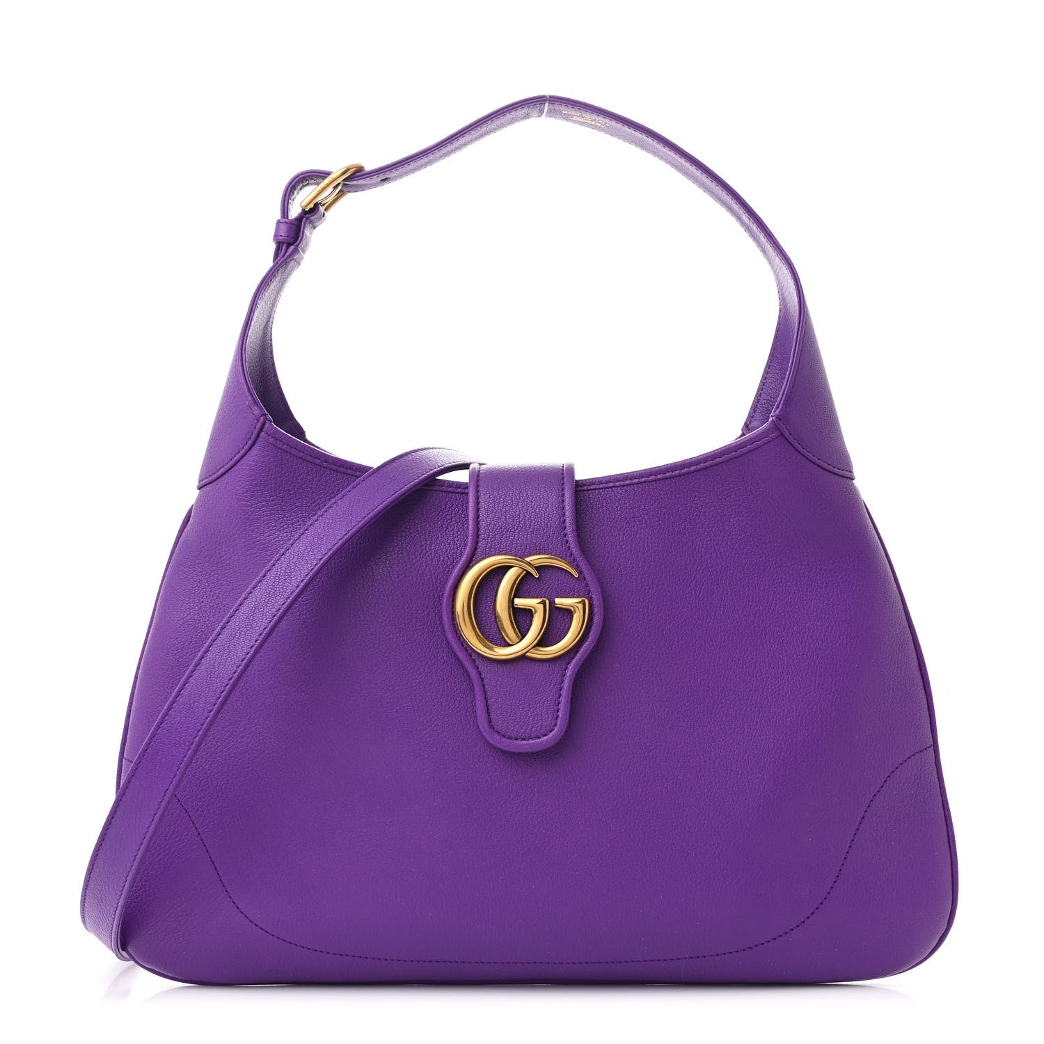 Gucci Goatskin Medium Aphrodite Shoulder Bag Shine Purple 1 of 10