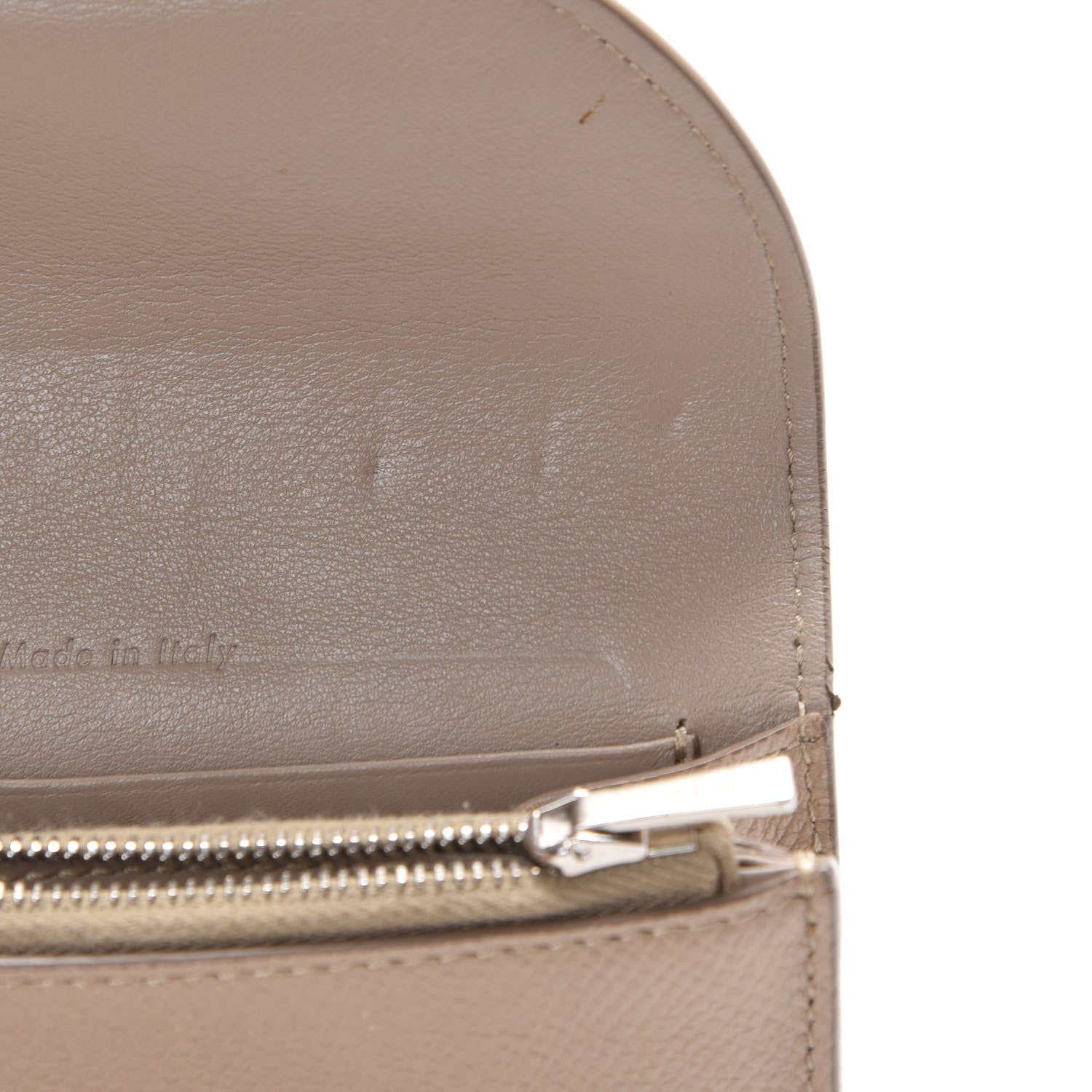 Celine Grained Calfskin Small Trotteur Multifunction Flap Wallet Light Taupe 7 of 9