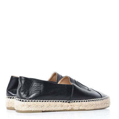 Chanel Lambskin CC Espadrilles 40 Black 4 of 24