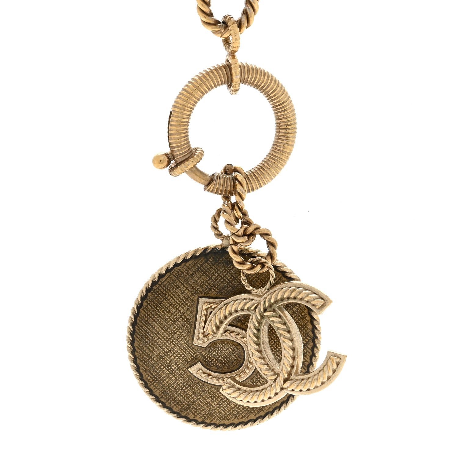 Chanel Chain N°5 CC Necklace Gold 4 of 7