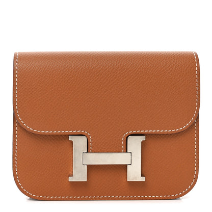 Hermes Epsom Constance Slim Wallet Gold 1 of 9