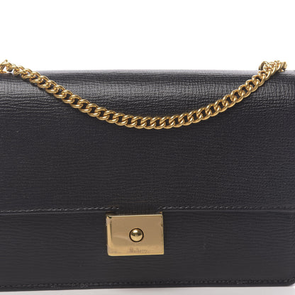Mulberry Small Classic Grain Cheyne Clutch Black 9 of 10