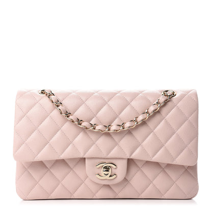 Chanel Caviar Quilted Medium Double Flap Light Pink 1 of 11