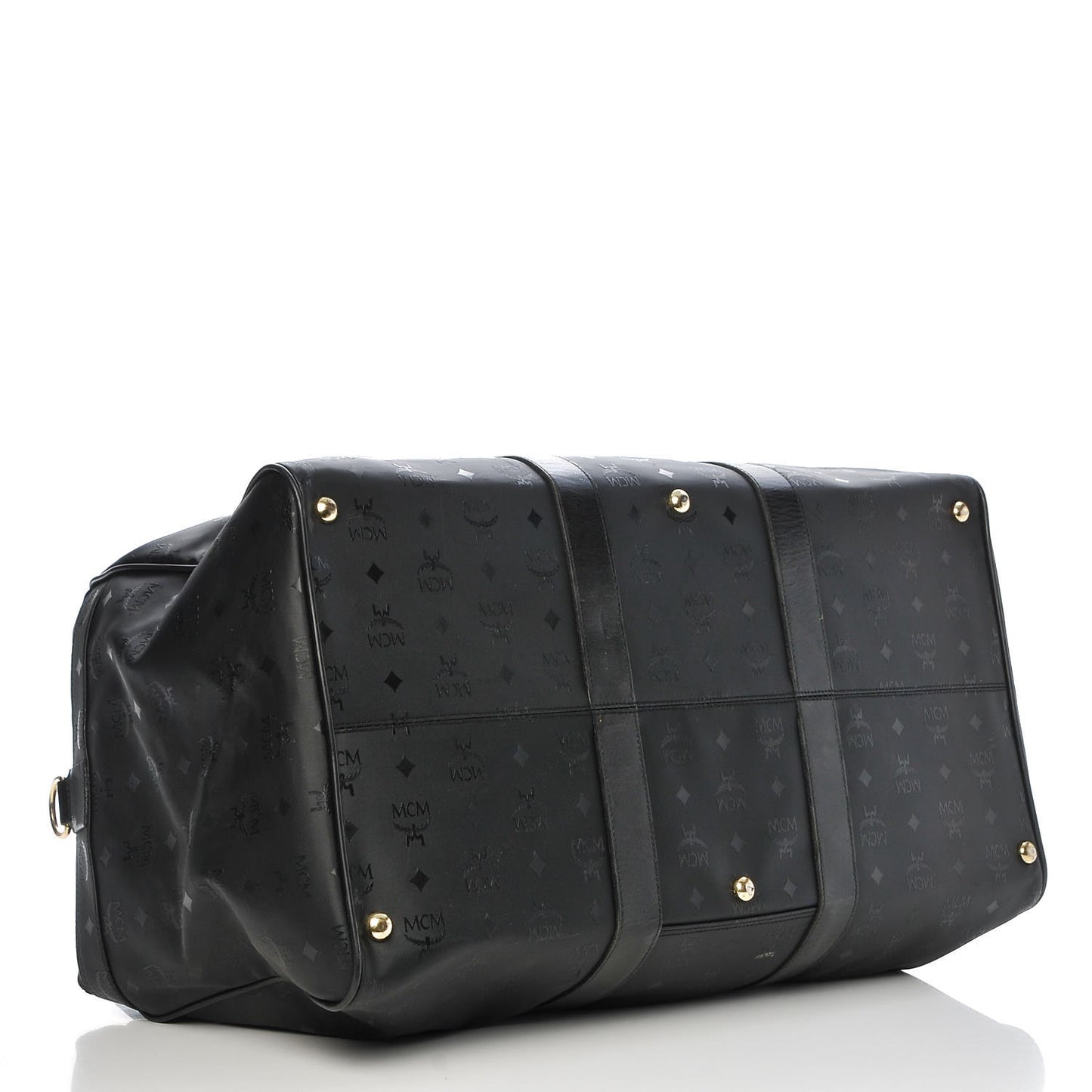Monogram Coated Canvas Weekender Black